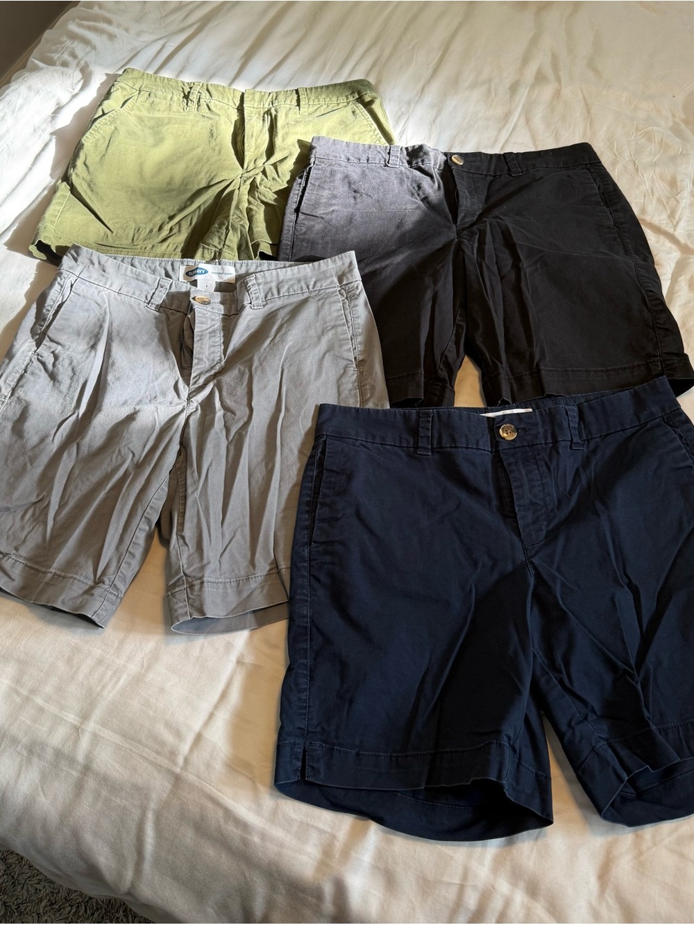 Casual Shorts - Olive, Black, Gray, Navy size 6 Old Navy and Target